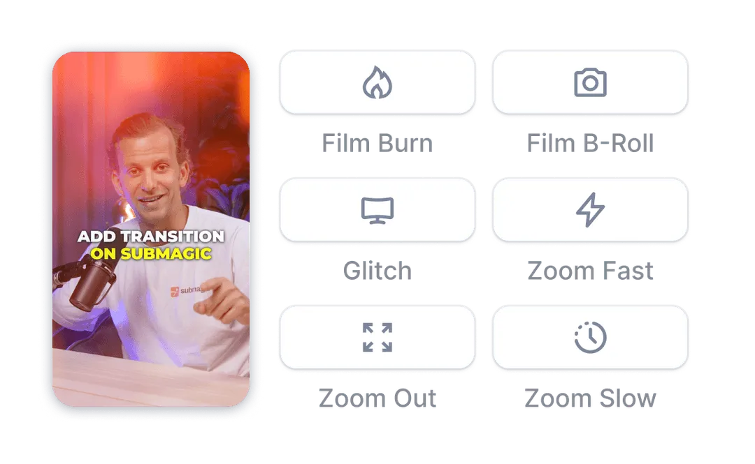 Submagic : Améliorez votre contenu grâce à des transitions fluides et des zooms dynamiques