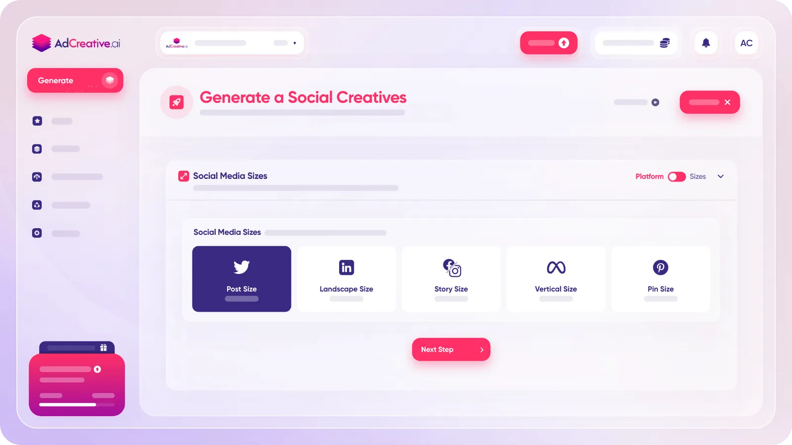 Ad creative: Generate stunning social posts that attract