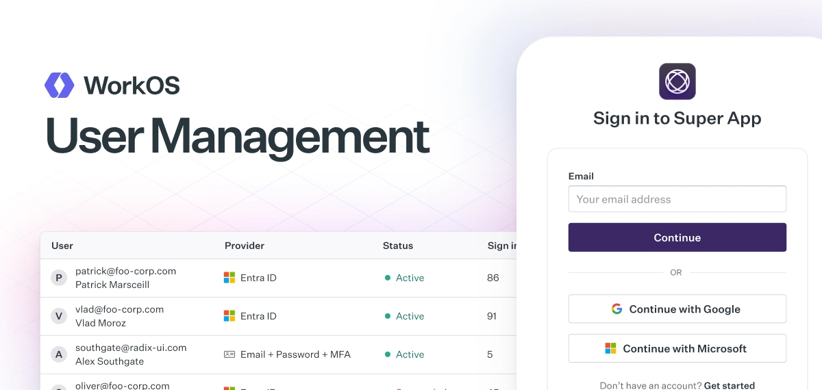 WorkOS - User Management