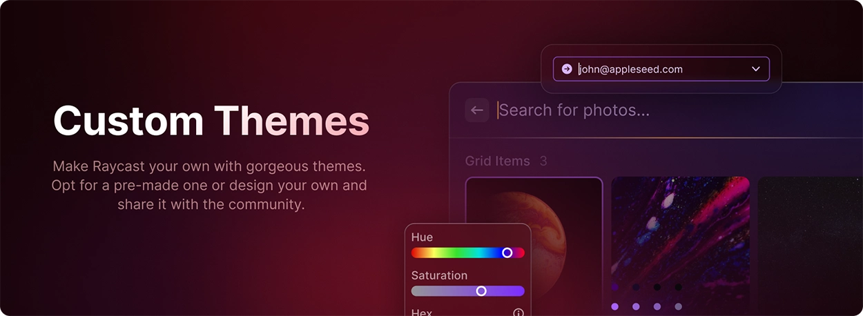 Raycast custom themes