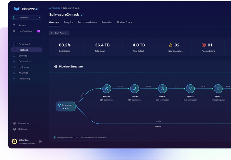 See Observo.ai’s observability platform in action.