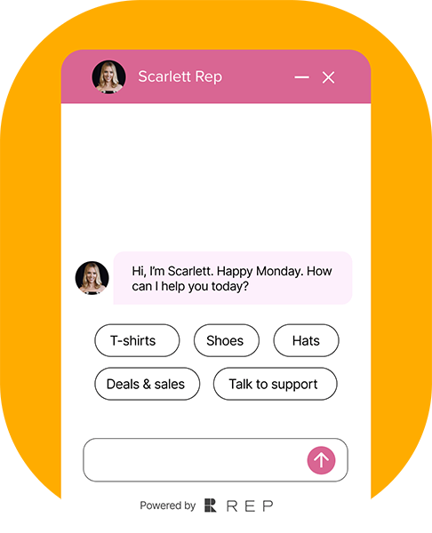 REP AI: customer experience ith chatbot