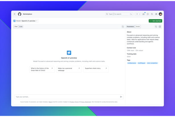 OpenAI o1-preview and o1-mini are now available in GitHub Copilot Chat in VS Code and in the GitHub Models playground.