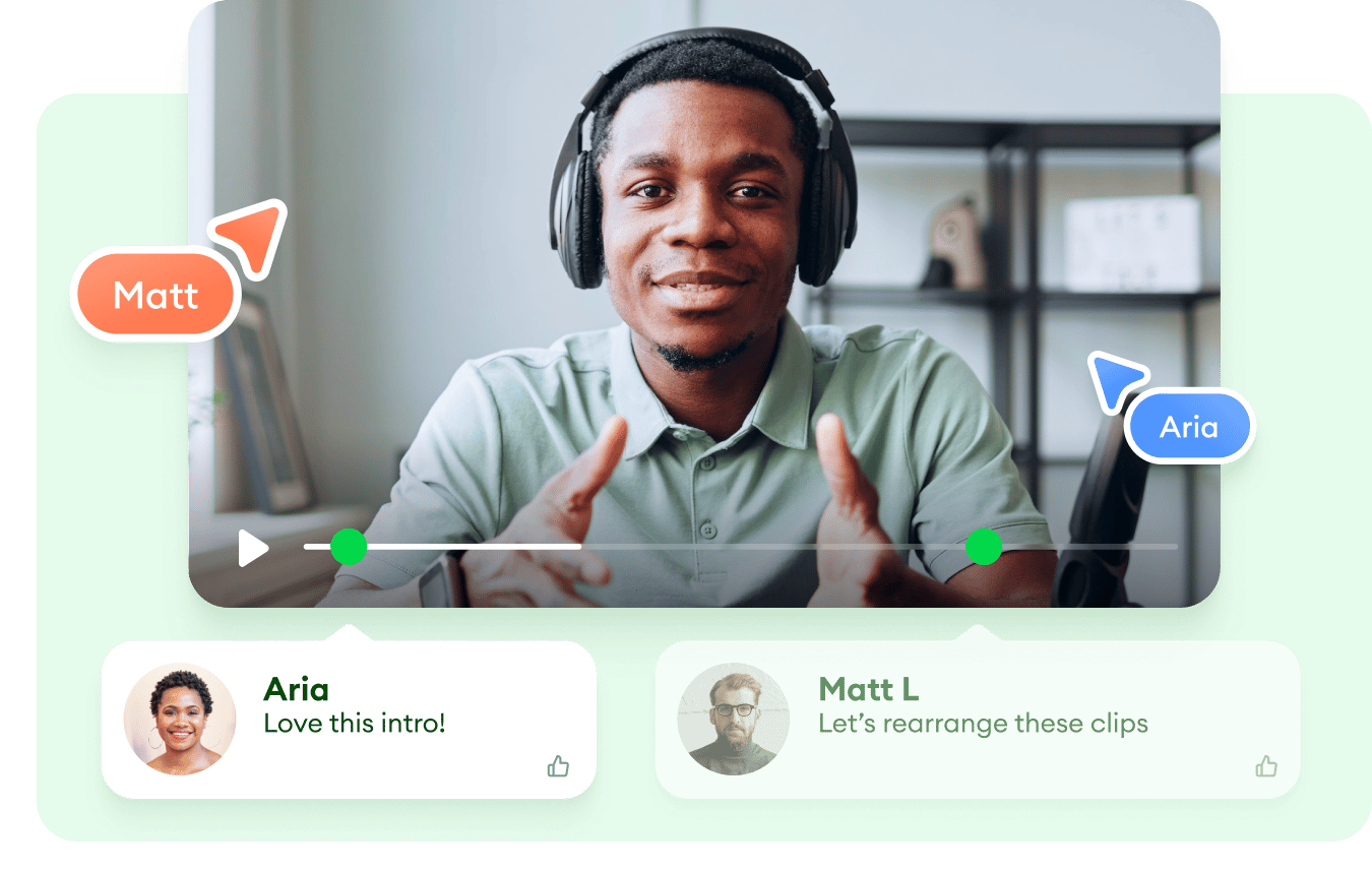 Veed: Video Collaboration. Simplify your team’s workflow with video review and collaboration tools. Share feedback, edit, and polish your content together