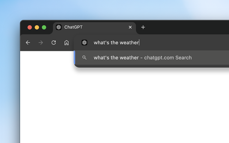 ChatGPT search Chrome extension