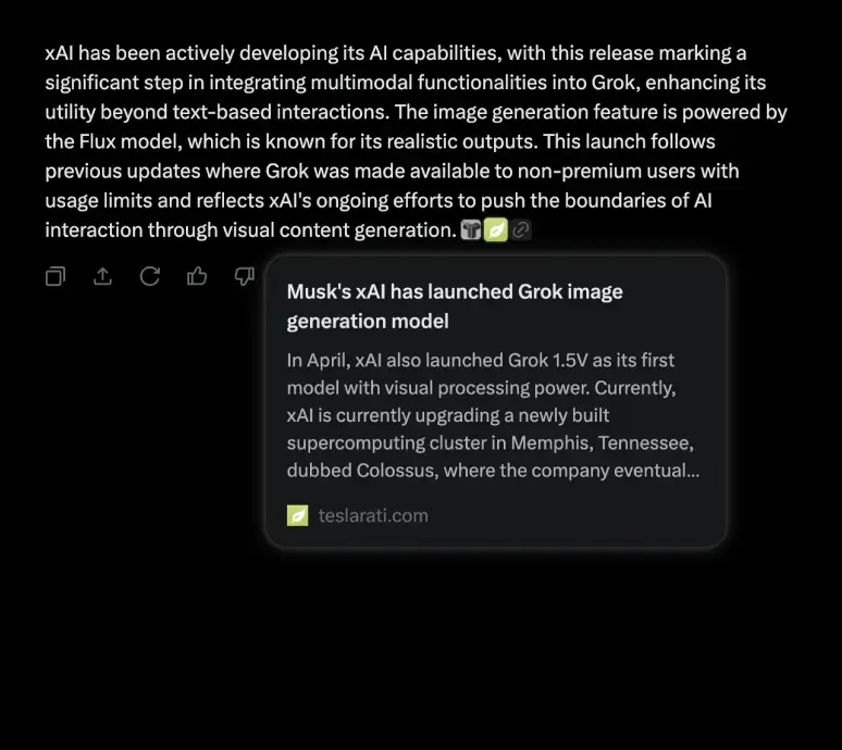 Grok AI - citations in x